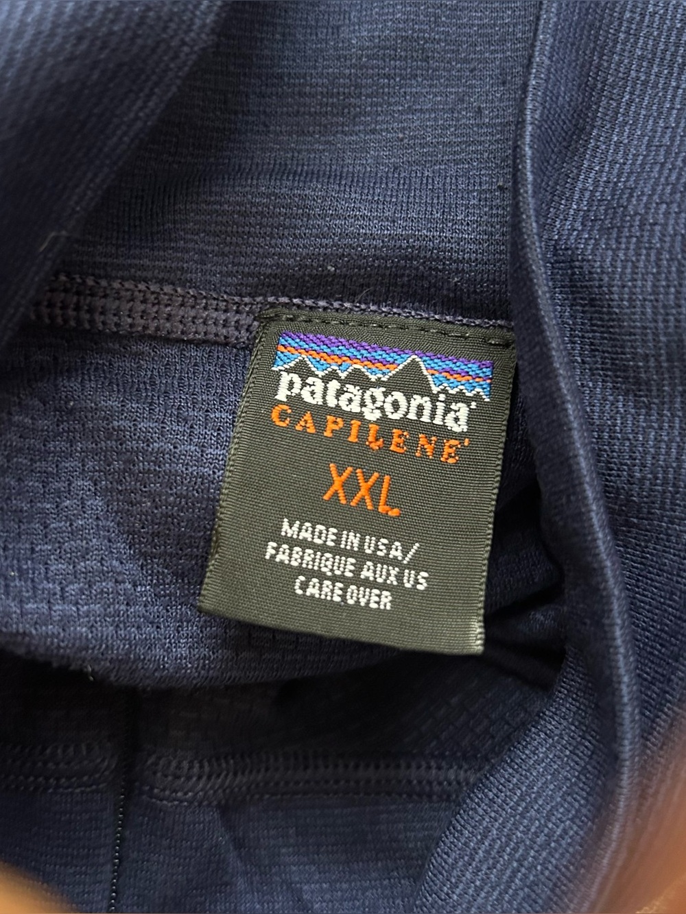 Patagonia XXL Men's Capilene Quarter Zip & Thermal Pants Base Layer Set Navy Vtg
